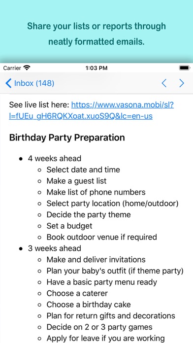 Create My List screenshot 2