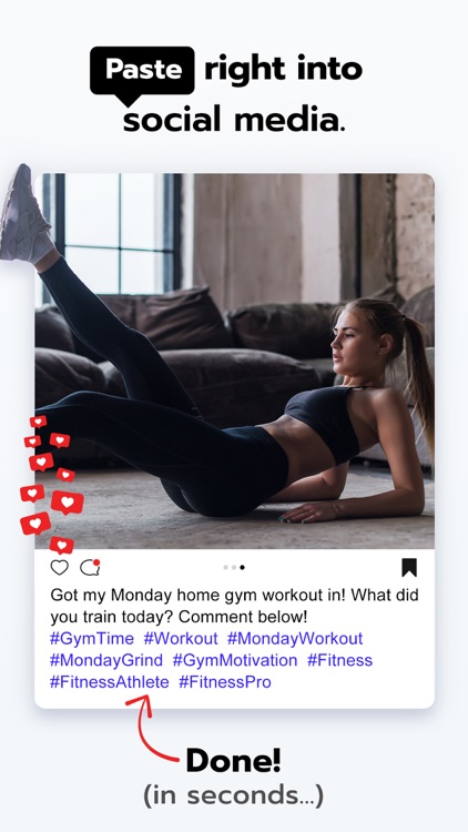Fitness Hashtags App screenshot-4