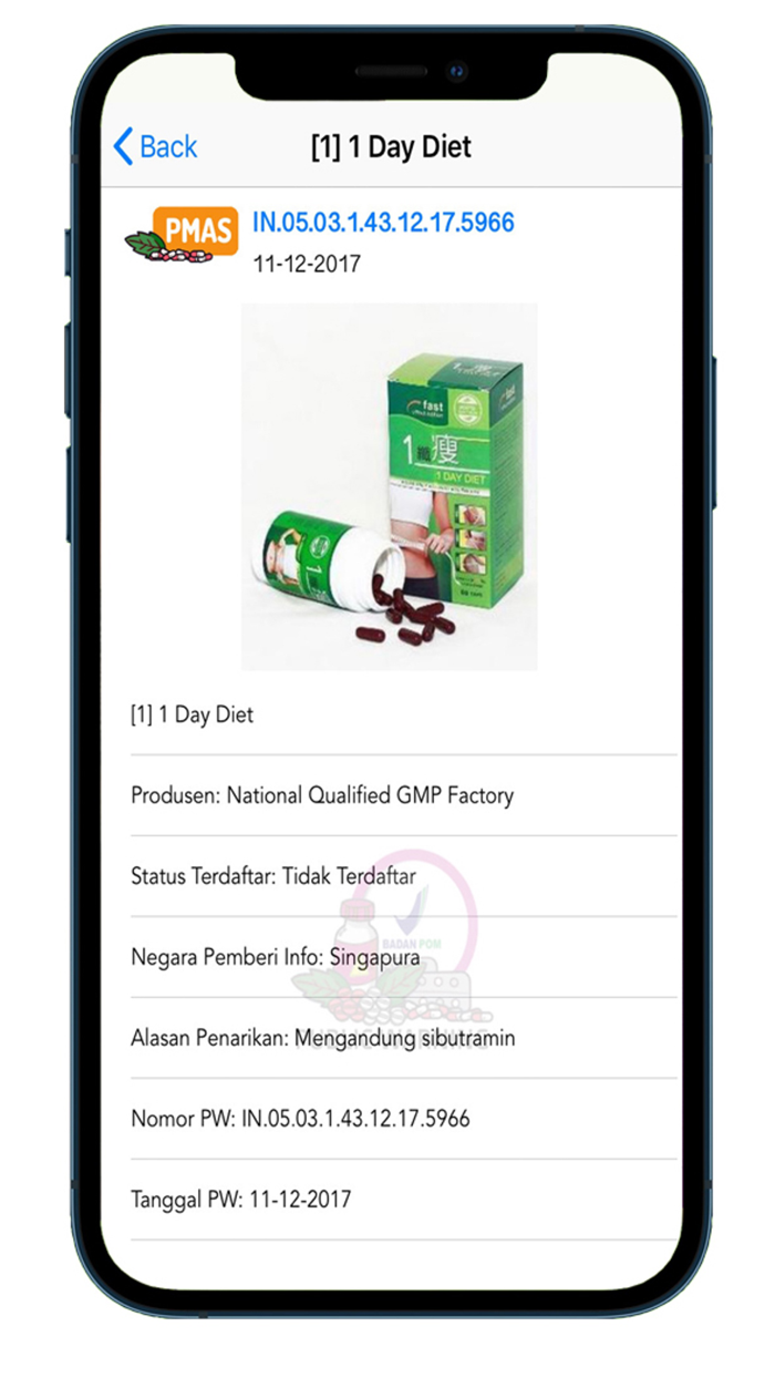 BPOM e-Public Warning OT  SK