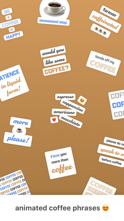 Coffee Stickers! for iMessage