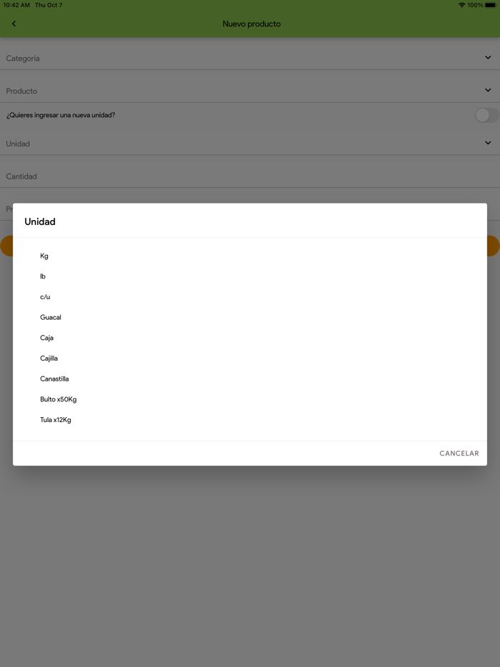 Agro para Proveedores