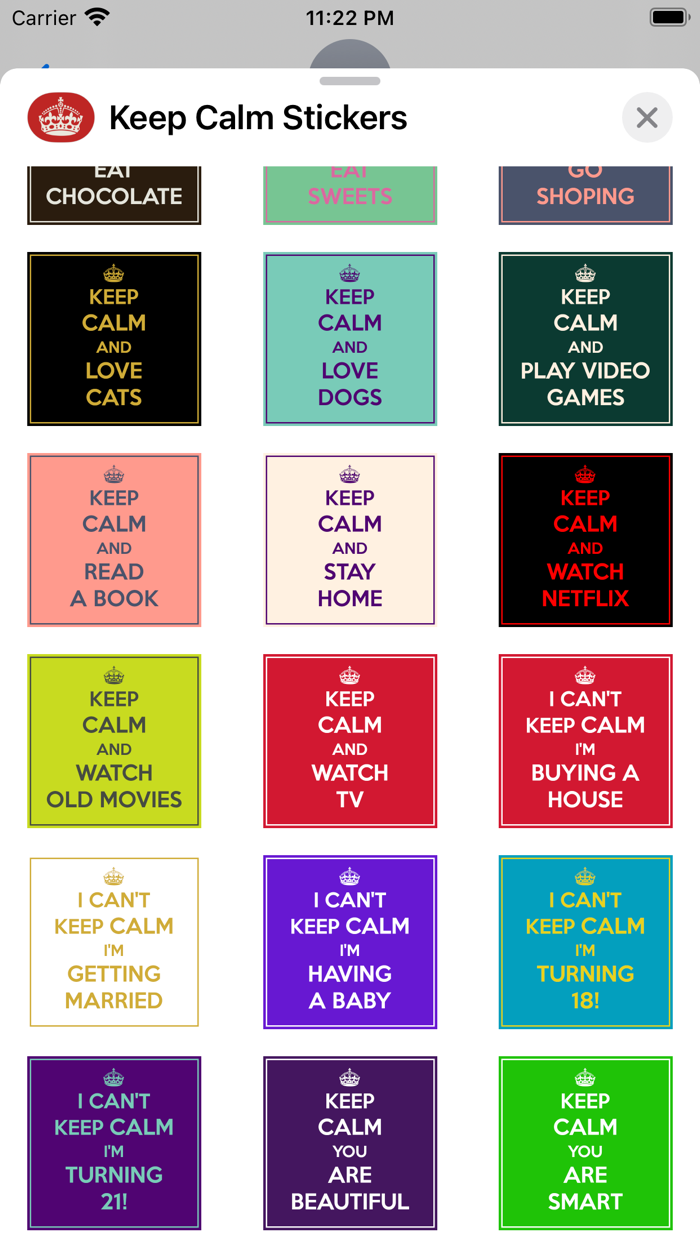 Keep Calm Stickers