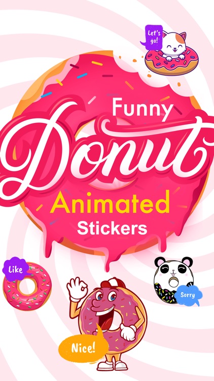 Animated Funny Donut Stickers screenshot-0