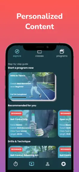 Game screenshot oneCoach - Learn Tennis Online apk