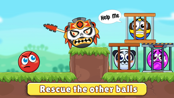 Red Bounce Ball Heroes