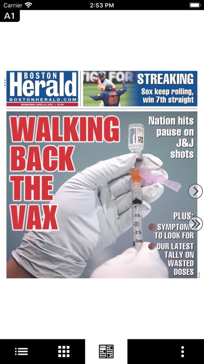 Boston Herald NIE E-Edition