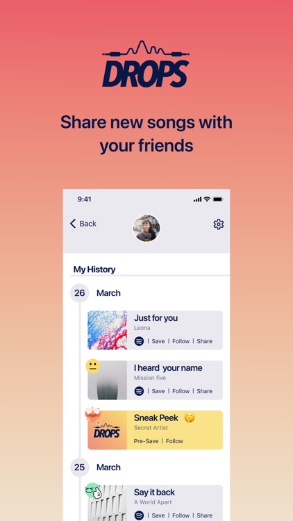 Drops: New Music First screenshot-4