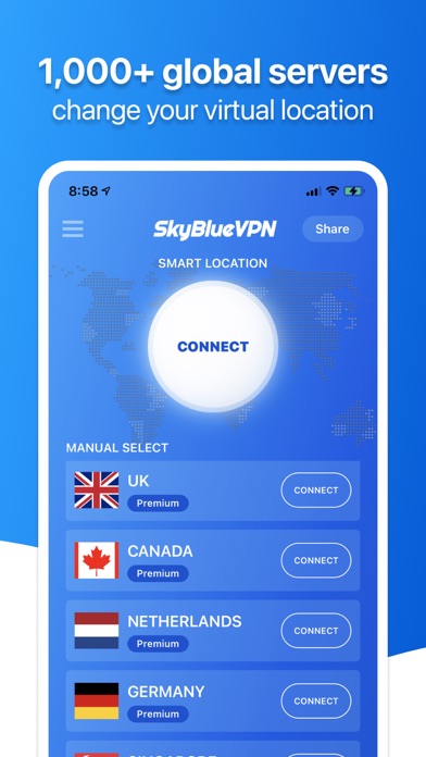 SkyBlueVPN: VPN Fast & Secure screenshot 3