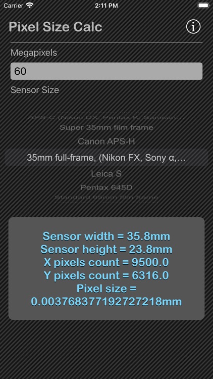 Pixel Size Calculator screenshot-7