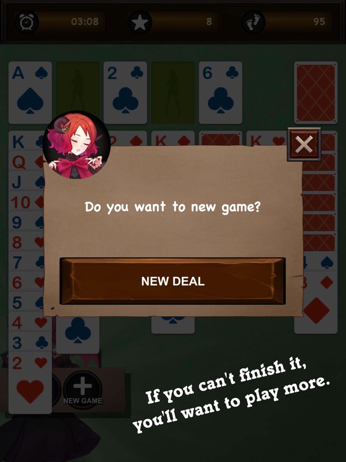 Карточный пасьянс Девушки