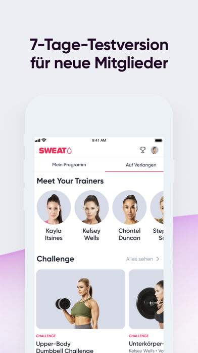 Sweat: Fitness-App für Frauen