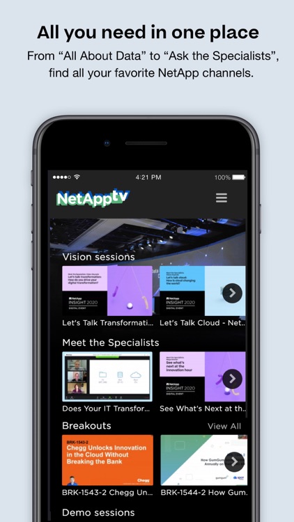 NetApp TV screenshot-3