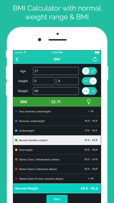 BMI Calculator - BMR Manager screenshot 2