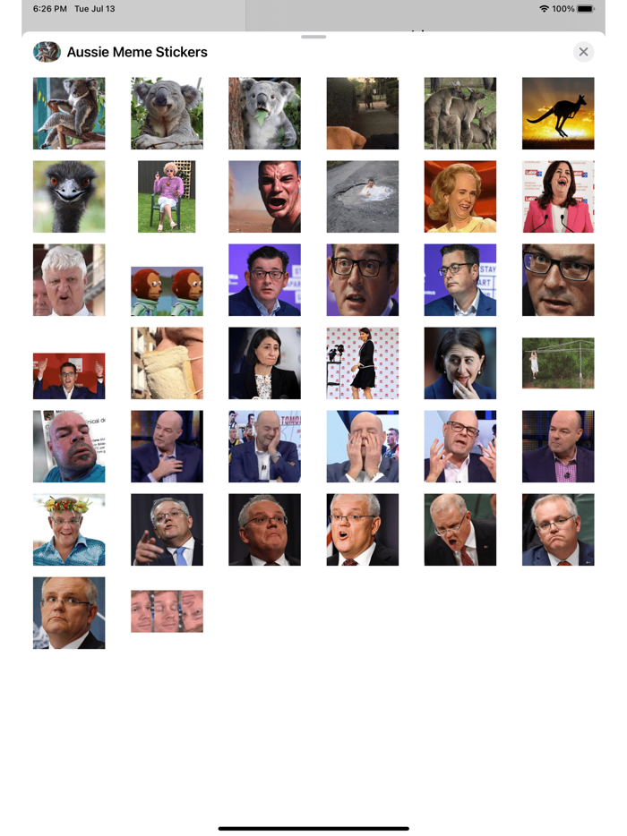 Aussie Meme Stickers