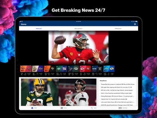iPad Image of NFL