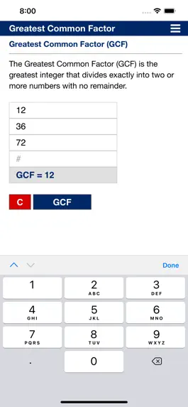 Game screenshot Greatest Common Factor apk