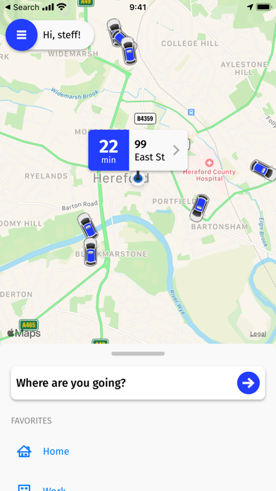 Blue Line Taxis Hereford screenshot 2