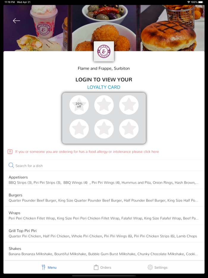 Flame and Frappe, Surbiton