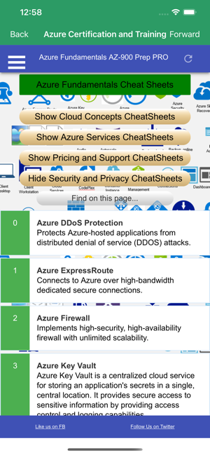 ‎Azure Fundamentals AZ900 PRO Screenshot