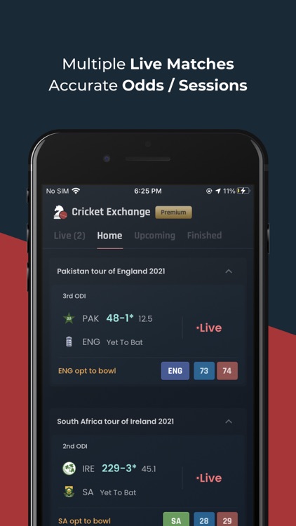 Cricket Exchange - Live Score