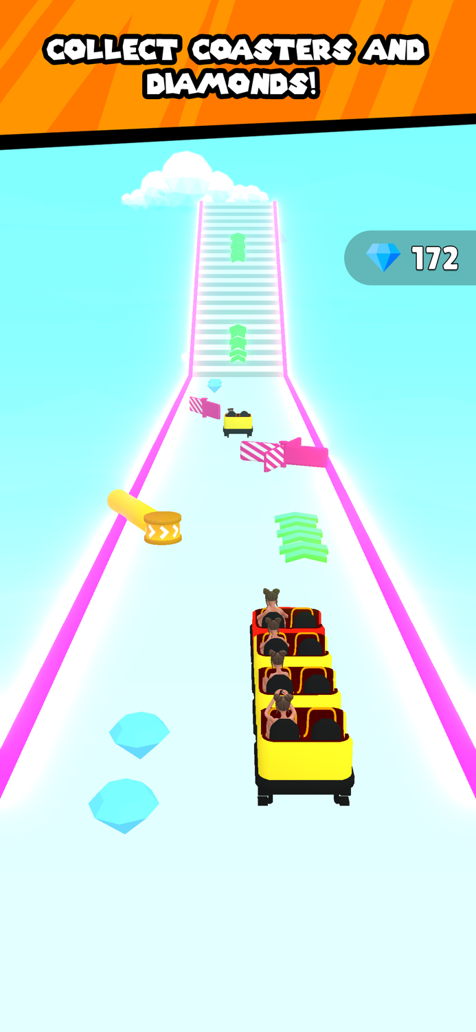 Roller Coaster Stack 3D