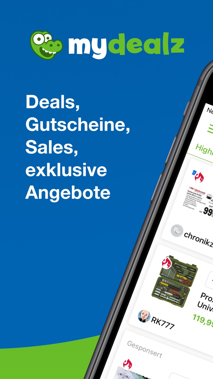 mydealz – Gutscheine, Angebote