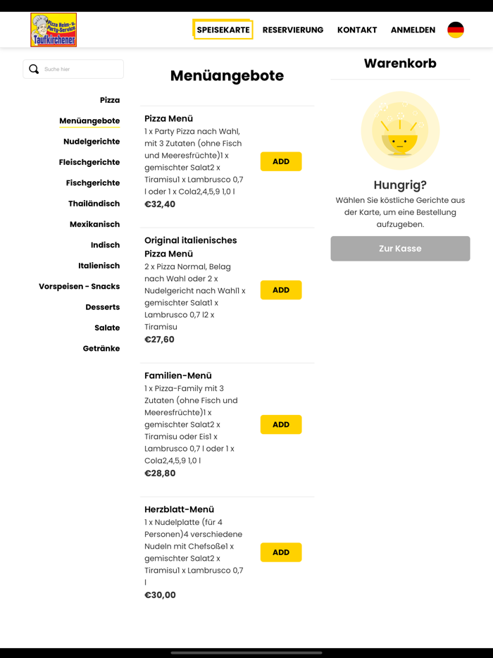 Pizza Heimservice Taufkirchen