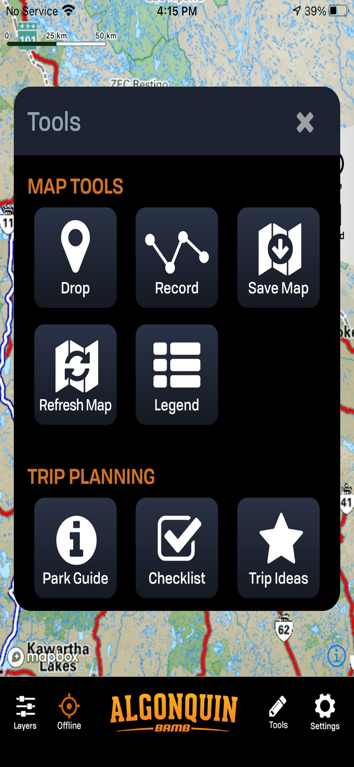 Algonquin Park Adventure Map