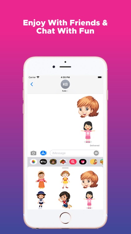 Cute Girl Emojis screenshot-3