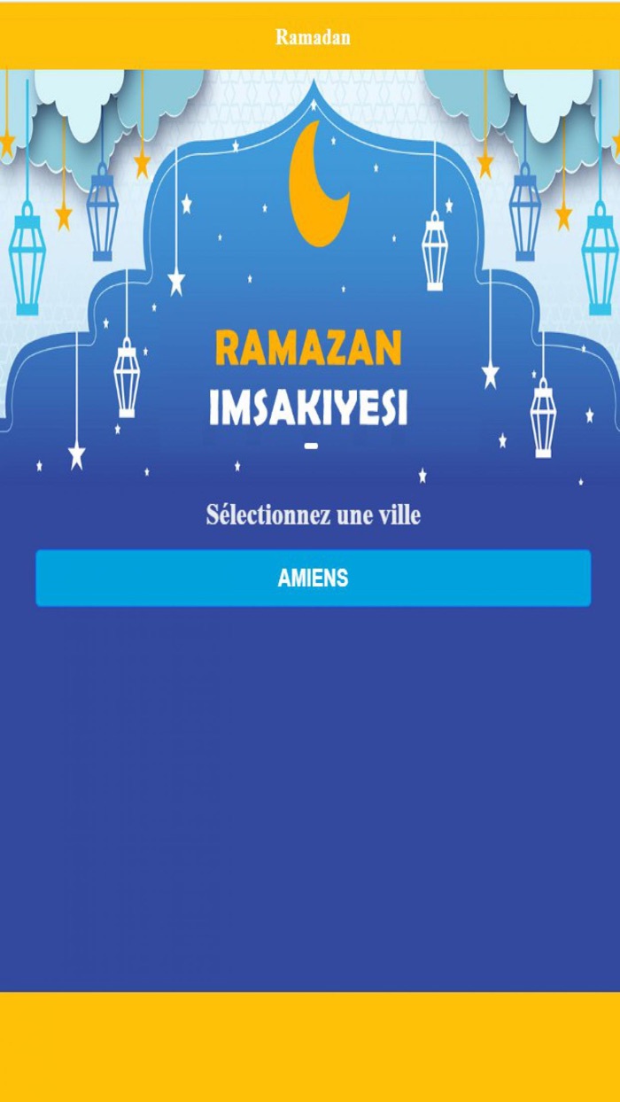 Calendrier du Ramadan