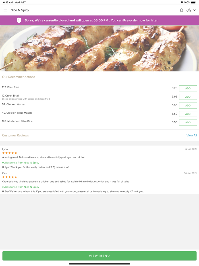 Nice N Spicy Weymouth.