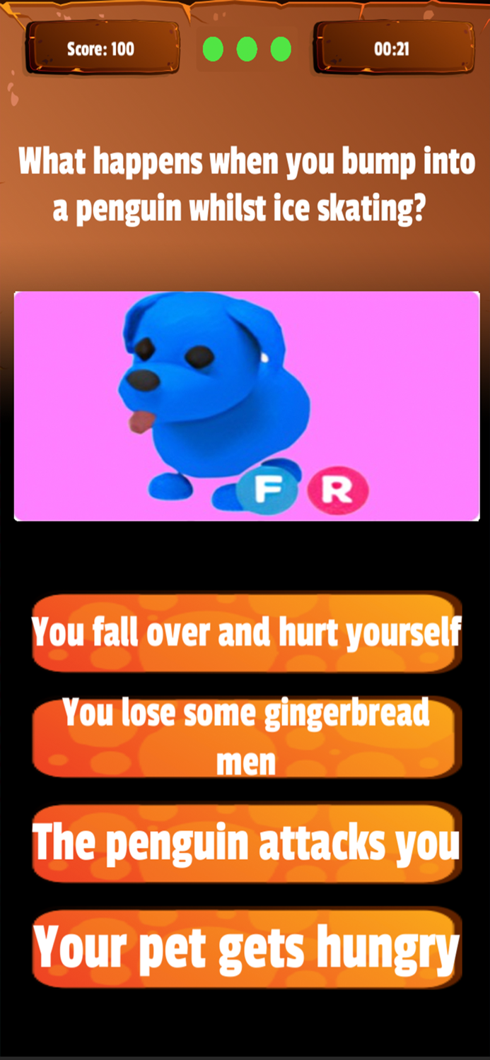 Adopt Me Pets Quiz Wheel