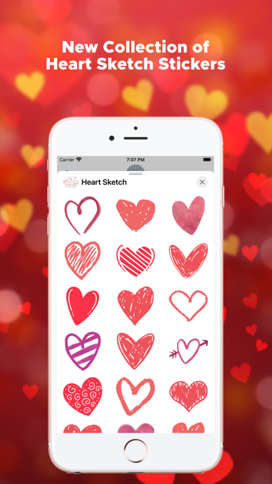 Heart Sketch Emojis screenshot 2