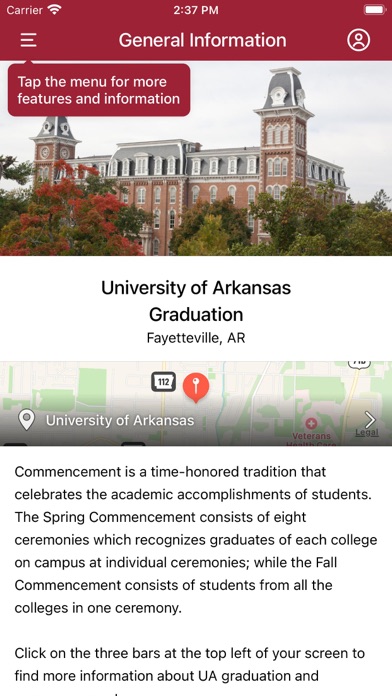 Univ of Arkansas Graduation screenshot 2