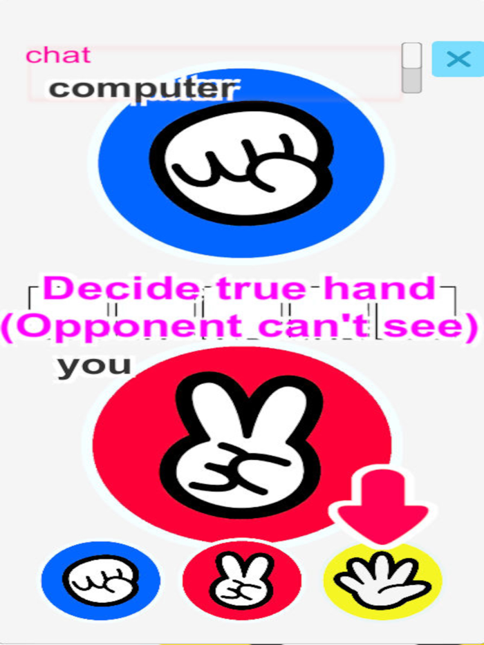 Rock Paper Scissors online vs.
