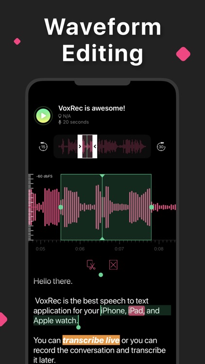 Voice to Text Dictation VoxRec screenshot-3