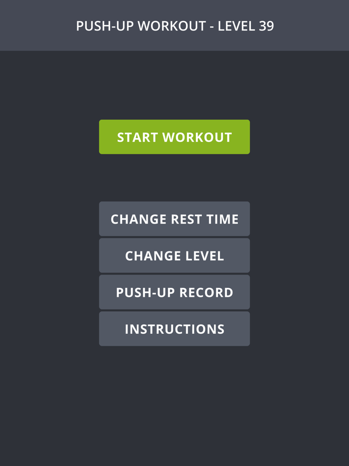 Push up workout