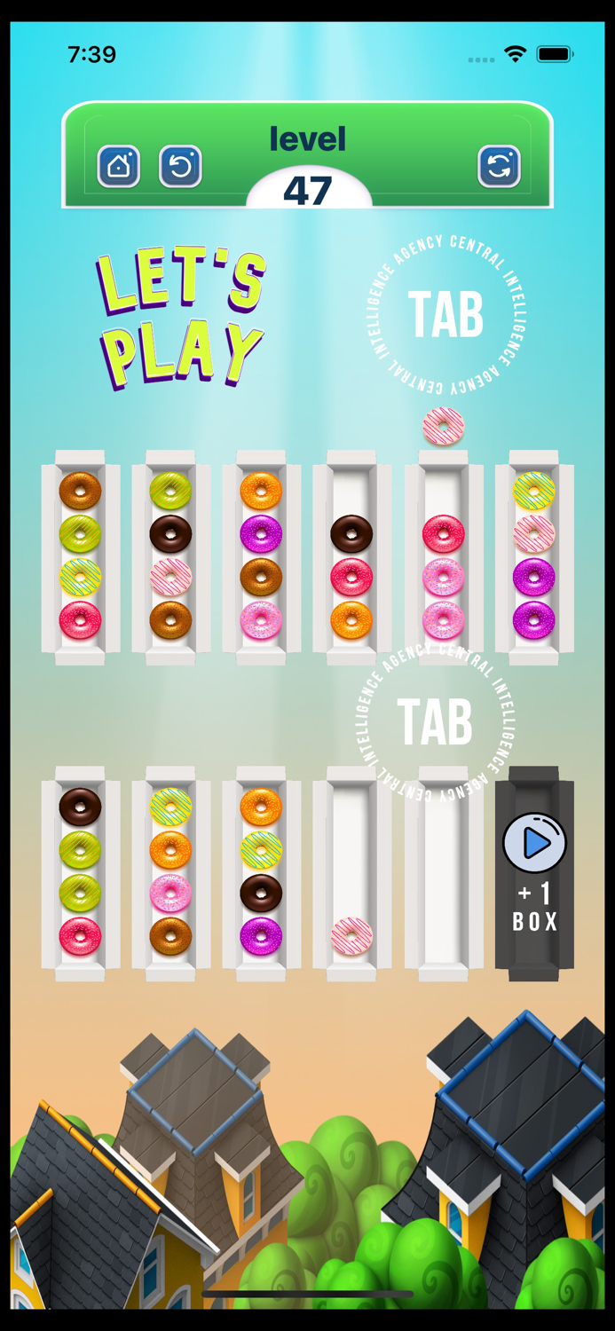 Donut Puzzle Sorting Game