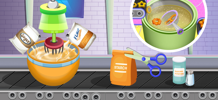 甜甜圈制造商工厂