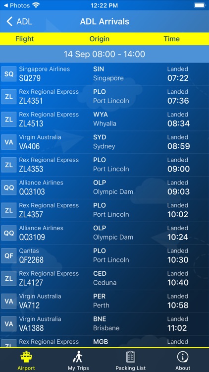 Adelaide Airport Info + Radar