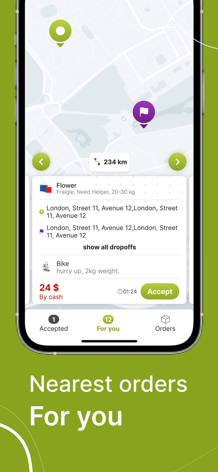 Hello Courier Driver