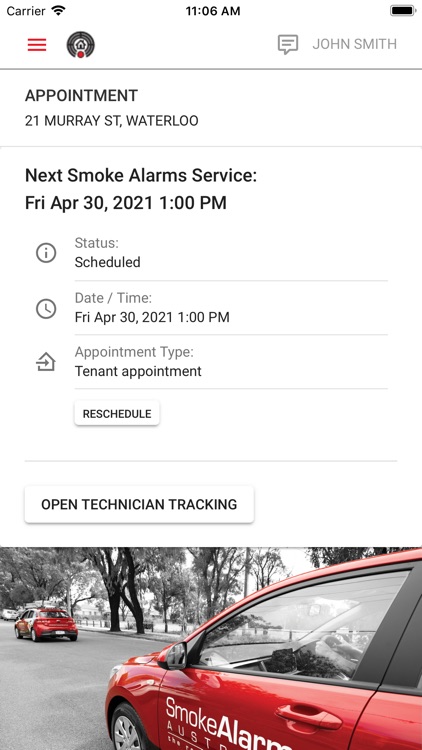 Smoke Alarms Tenant App AU