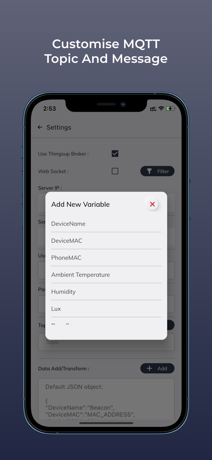 Thingsup BLE Scanner  Logger