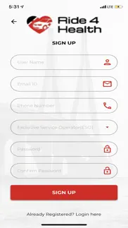 ride4health iphone screenshot 1