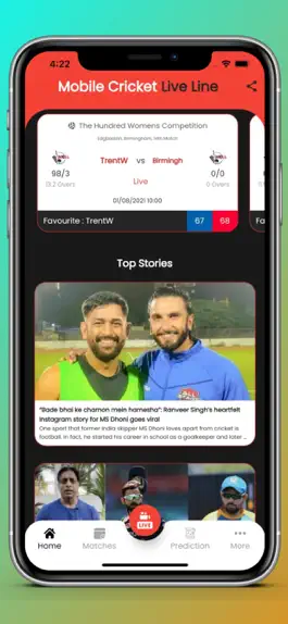 Game screenshot Mobile Cricket Live Line mod apk