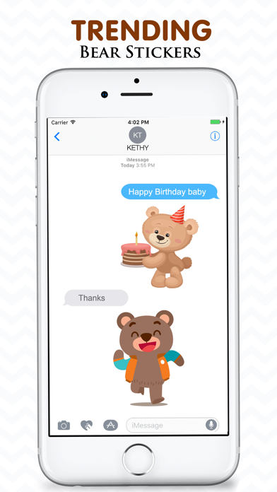 How to cancel & delete Brown Bear Cute Stickers from iphone & ipad 4