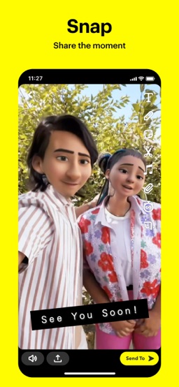 Snapchat app screenshot