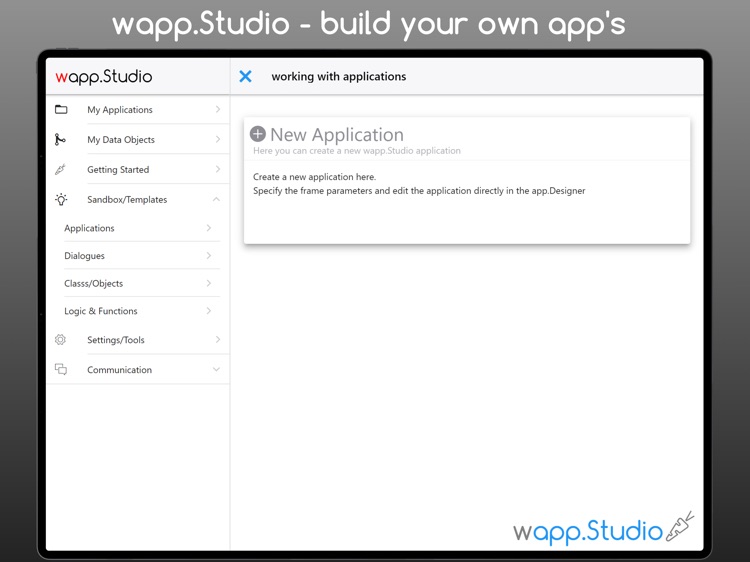 wapp Studio build your own App