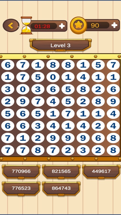 Puzzle Number Search