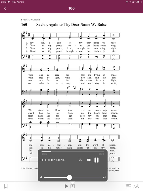 Trinity Psalter Hymnal Ipad images